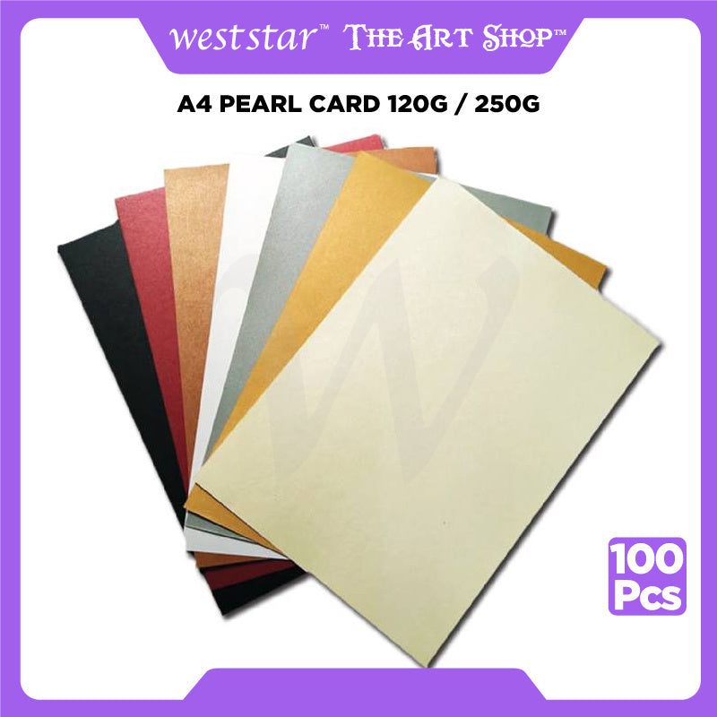 [Weststar] A4 Pearl Card 120g / 250g - 100pcs