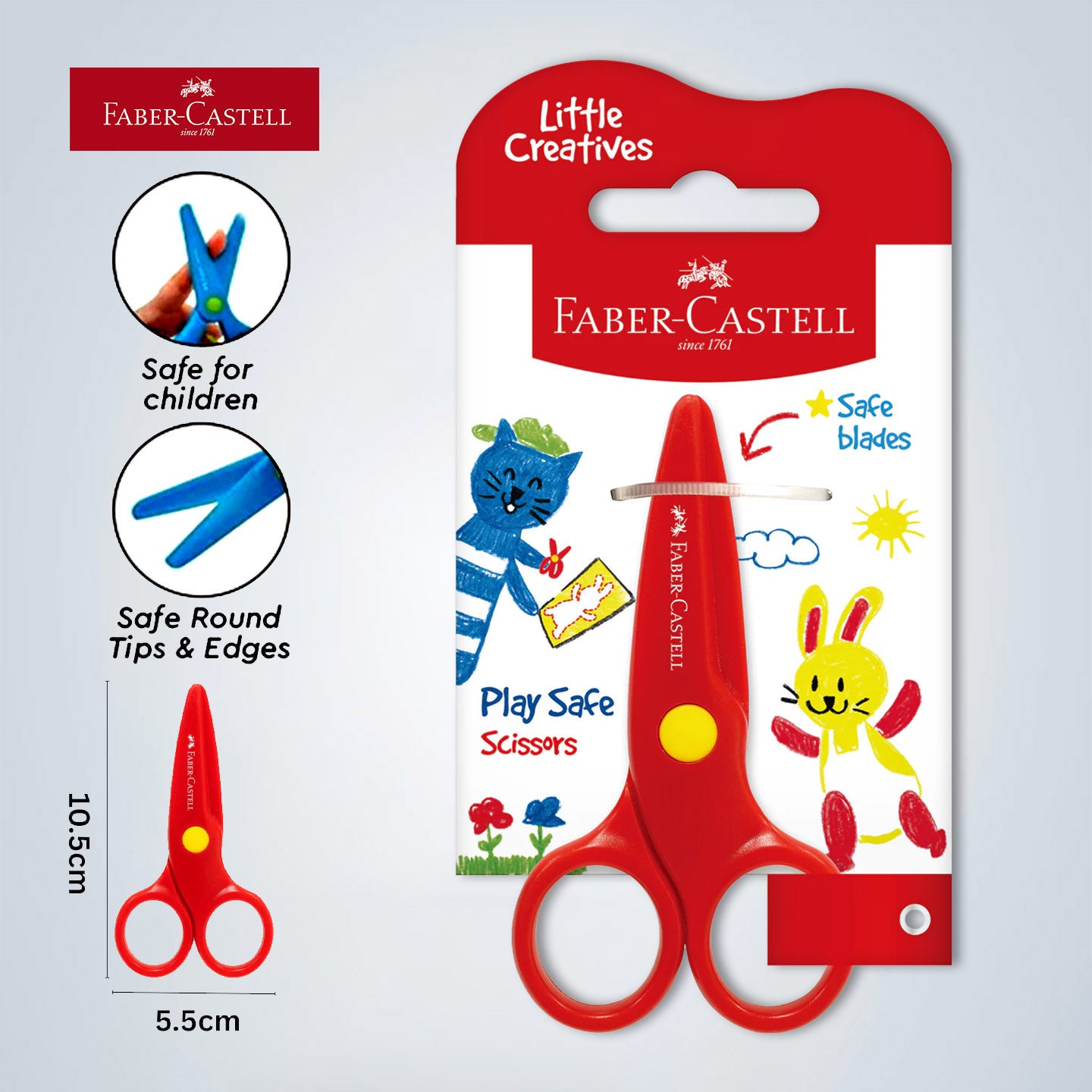 [WE-ARTS] Faber-Castell Little Creatives Play Safe Scissors