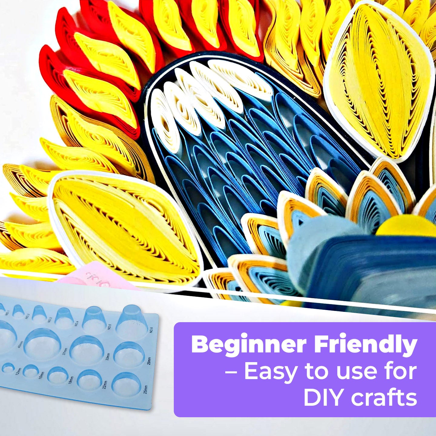 [WE-ARTS] 3D Paper Quilling Dome Mould (Shaping Board) Alat Quilling Kertas DIY Craft Tools