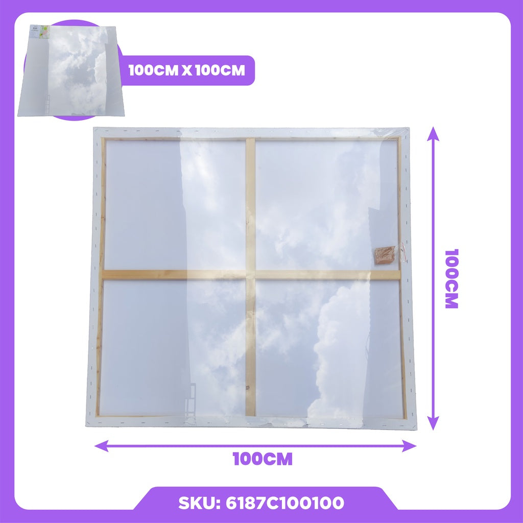 ARTYS ECO Stretched Canvas Painting Canvas Board (SQUARE)