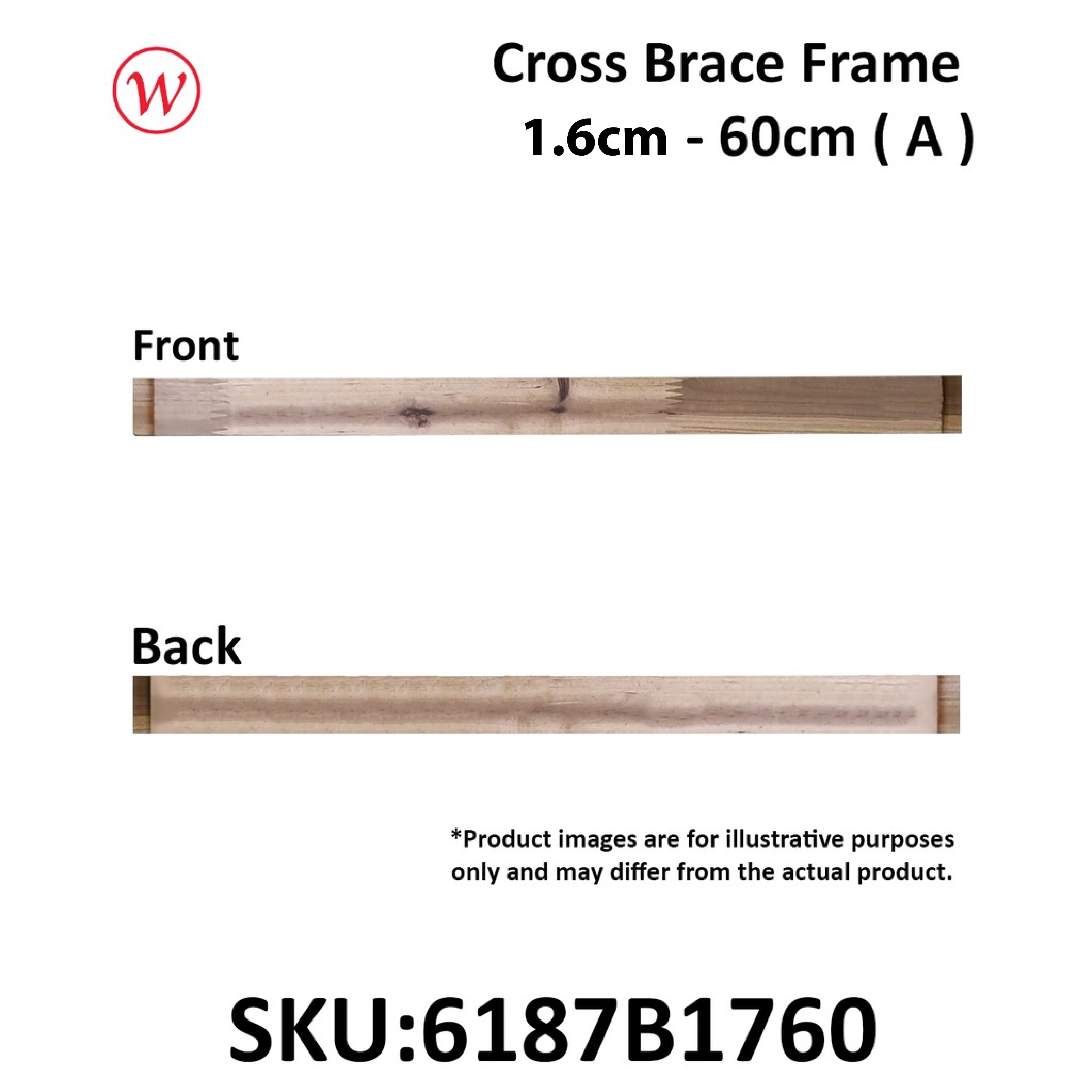 [Weststar TAS] DIY Canvas Wooden Cross Brace Stretcher Strips / Bars /  Bingkai Kayu Custom Size | Thickness: 1.6cm