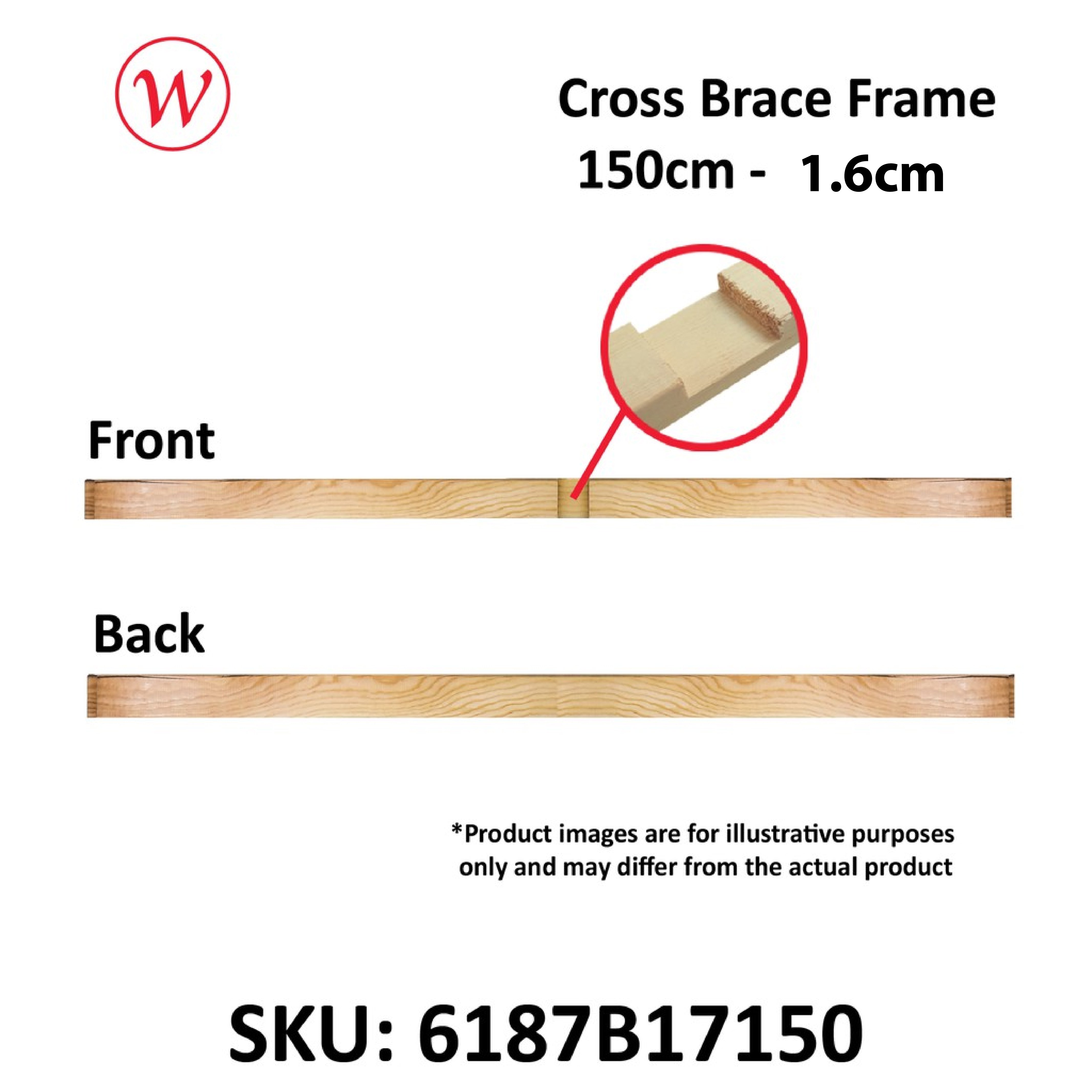 [Weststar TAS] DIY Canvas Wooden Cross Brace Stretcher Strips / Bars /  Bingkai Kayu Custom Size | Thickness: 1.6cm