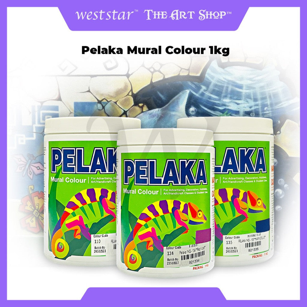 PELAKA MURAL / POSTER COLOR 1KG - NORMAL & SPECIAL COLORS