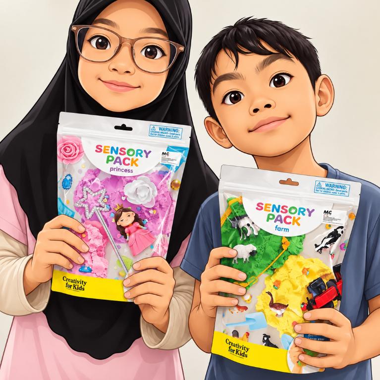[WE-ARTS] Creativity for Kids Sensory Pack Sensory Play Series Stretchy Cloud Clay 3+
