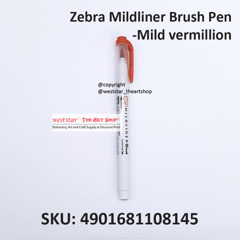 Zebra Mildliner Brush Pen Marker, Brush Marker Twin Tip, Double-Sided Marker, Super Fine Marker