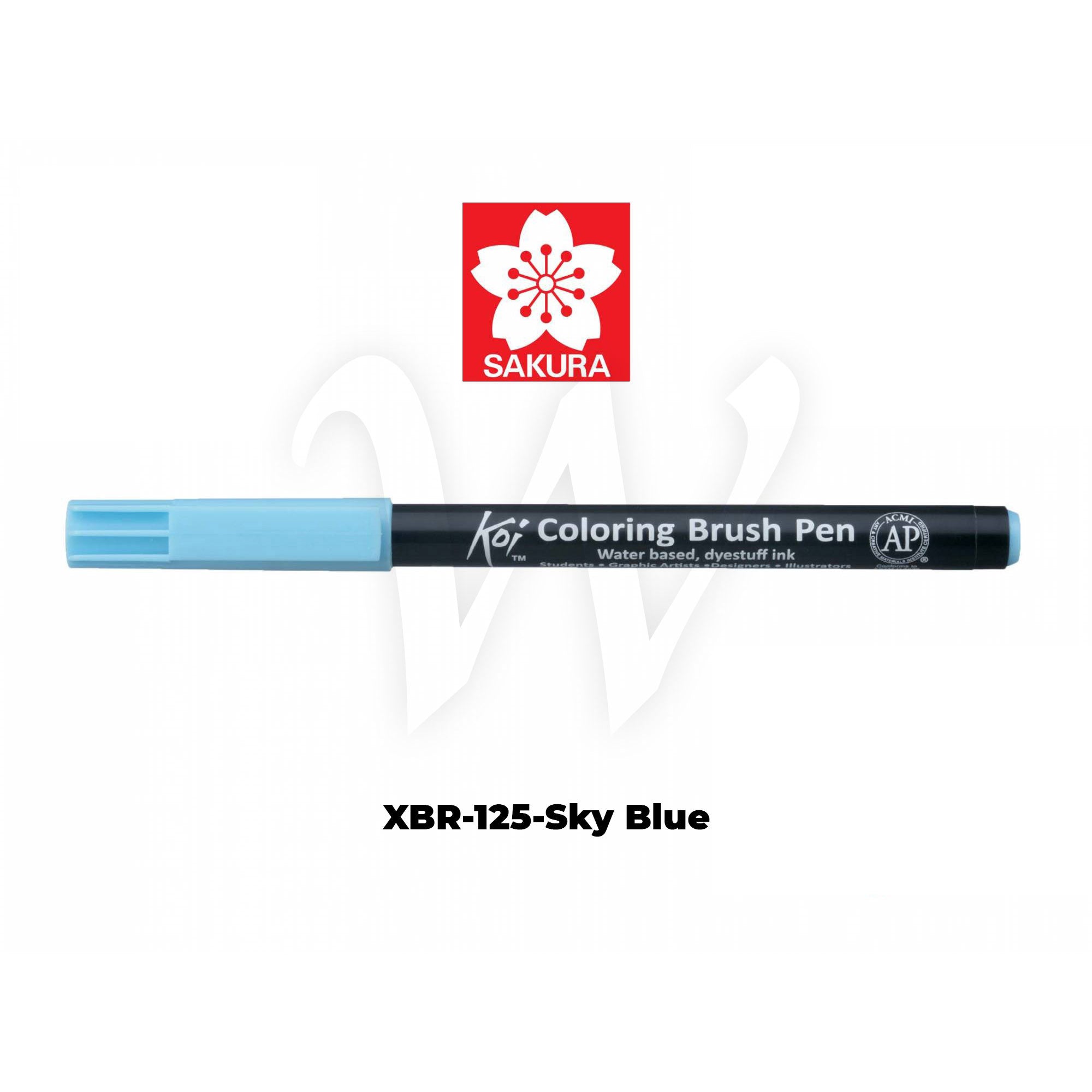 [WESTSTAR] Sakura Koi Color Brush Pen Coloring  Pen (Single piece)