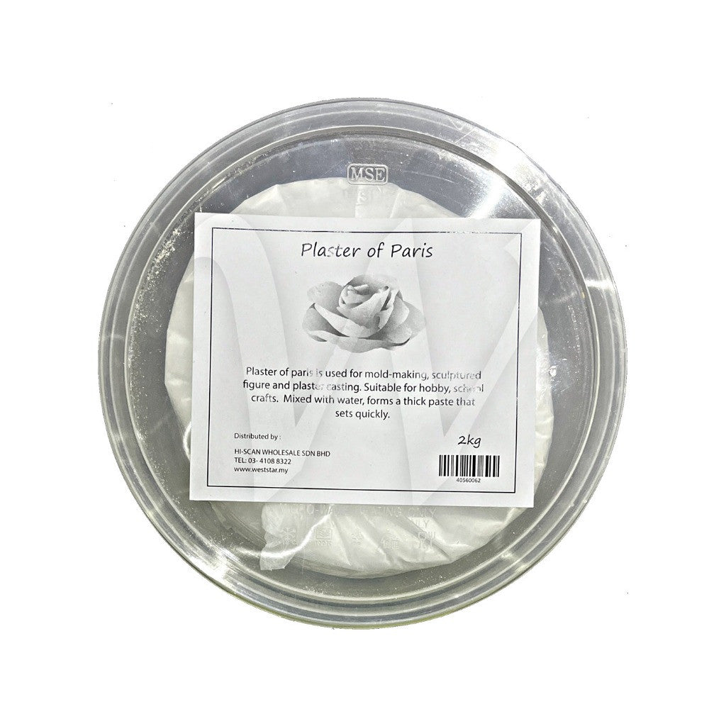 [WESTSTAR] PLASTER OF PARIS / POP / CASTING POWDER 1kg +- 2kg +- GYPSUM POWDER FOR CRAFT
