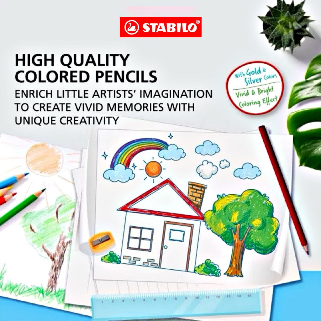 [WE-ARTS] Stabilo Swans 1870S/16SP1 Colour Pencil Back to School Set