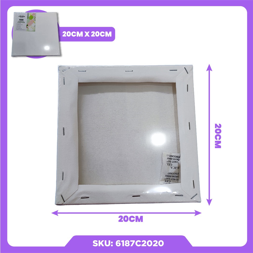 ARTYS ECO Stretched Canvas Painting Canvas Board (SQUARE)
