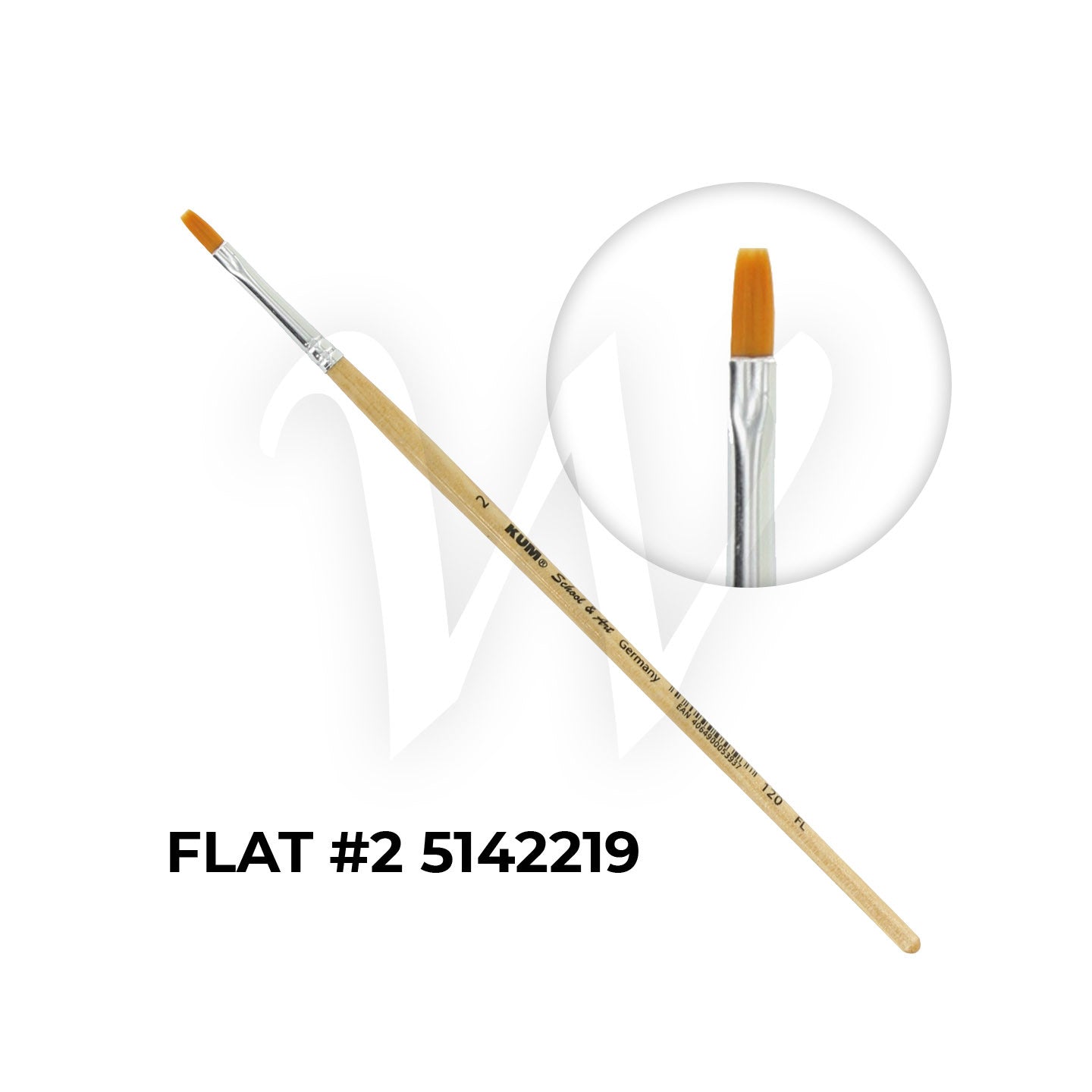 [WESTSTAR] KUM® SCHOOL & ART Brush Set (FLAT)