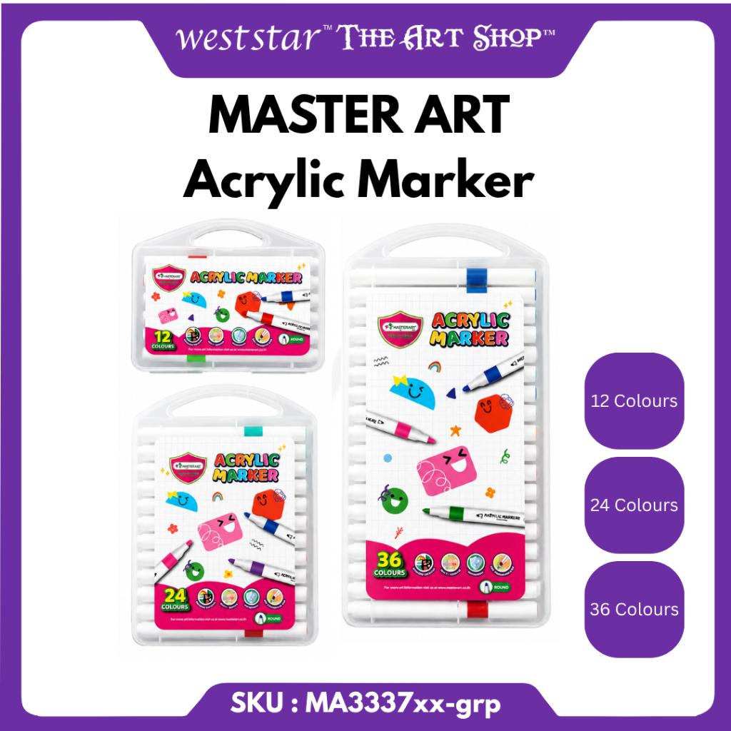 [WE-ARTS] Master Art Round Acrylic Marker (12c/24c/36c)