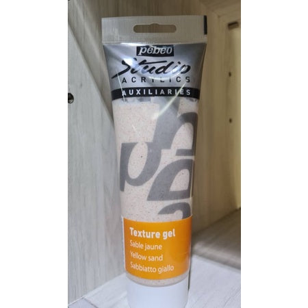 Pebeo Texture Gel (250ml) | BLACK, WHITE, RED, YELLOW SAND