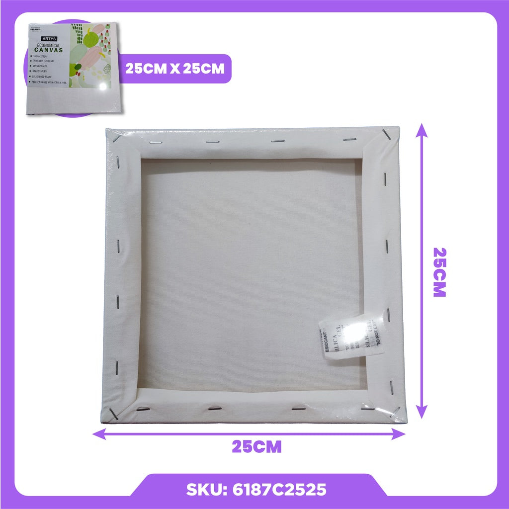 ARTYS ECO Stretched Canvas Painting Canvas Board (SQUARE)