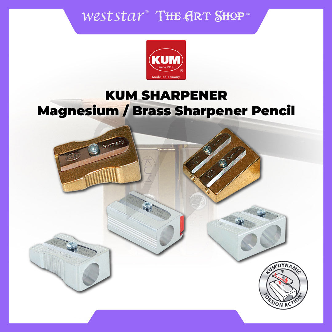 [WESTSTAR] KUM® SHARPENER -Magnesium / Brass Sharpener Pencil