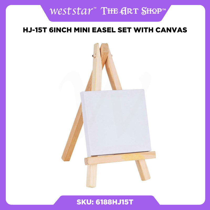 [Weststar TAS] HJ-15T 6inch Mini Easel Set with Canvas