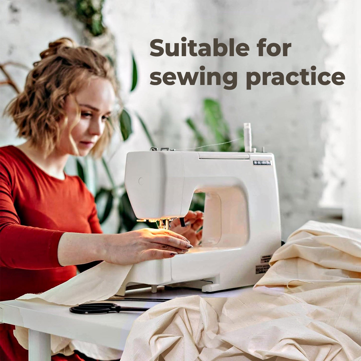 [WE-ARTS] Kain Belacu Plain Cotton Fabric Calico Fabric Kain Cotton DIY Kain Rentang Klasik - 96cm