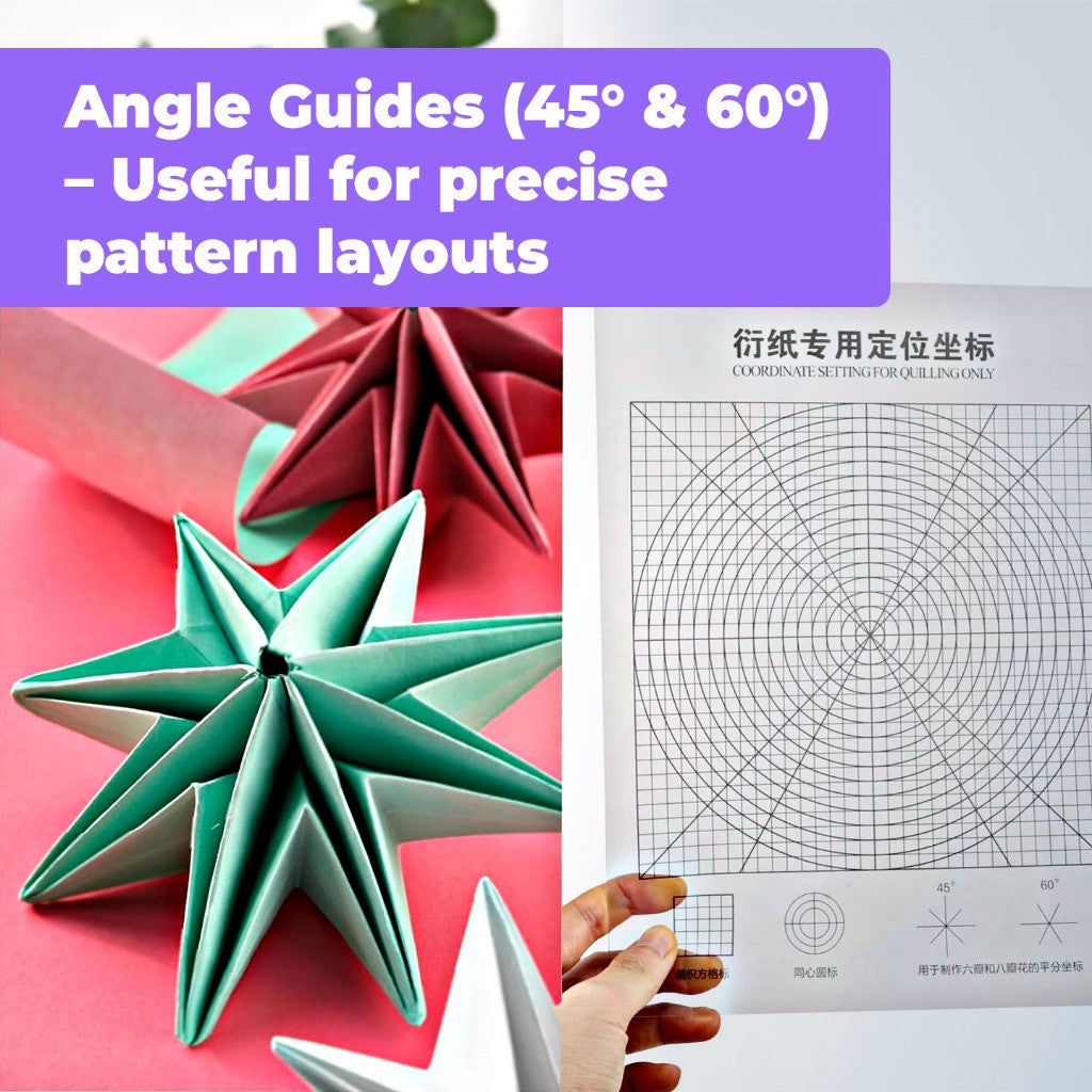 [WE-ARTS] Transparent Paper Quilling Coordinate PVC Sheet Alat Quilling Kertas DIY Craft Tools