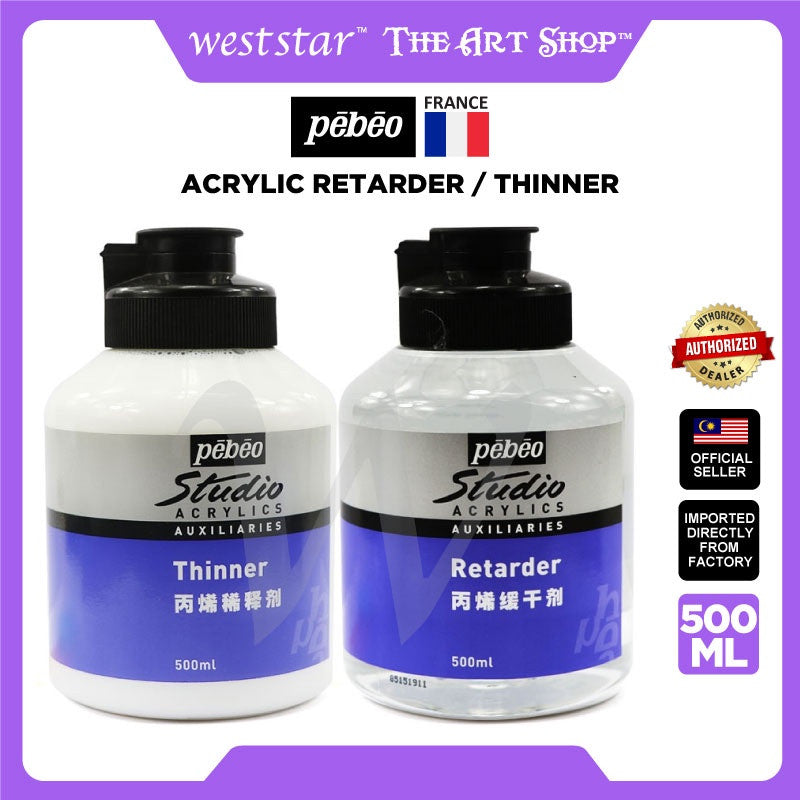 [Weststar TAS] Pebeo Studio Acrylic Retarder / Acrylic Thinner 500ml