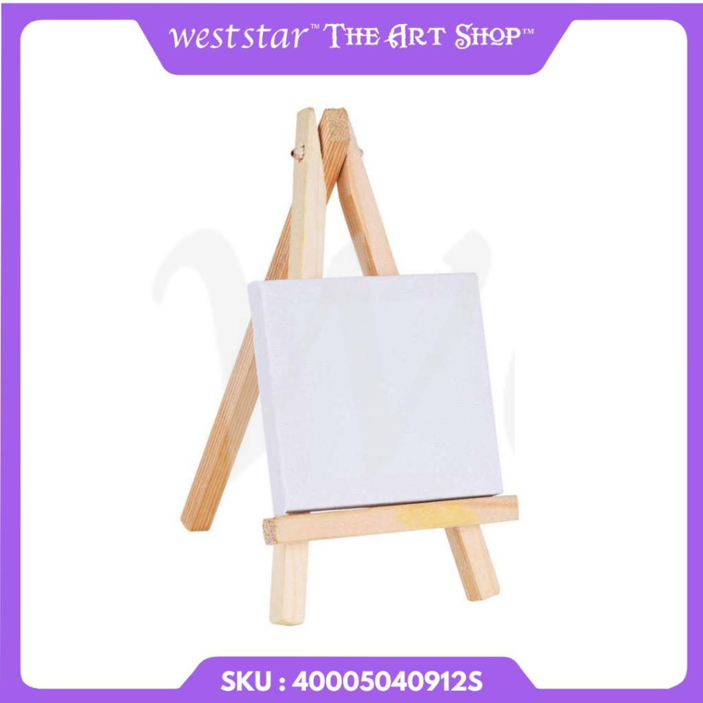 Mini Easel Set with Canvas Small Painting Canvas with Mini Easel Canvas Kit