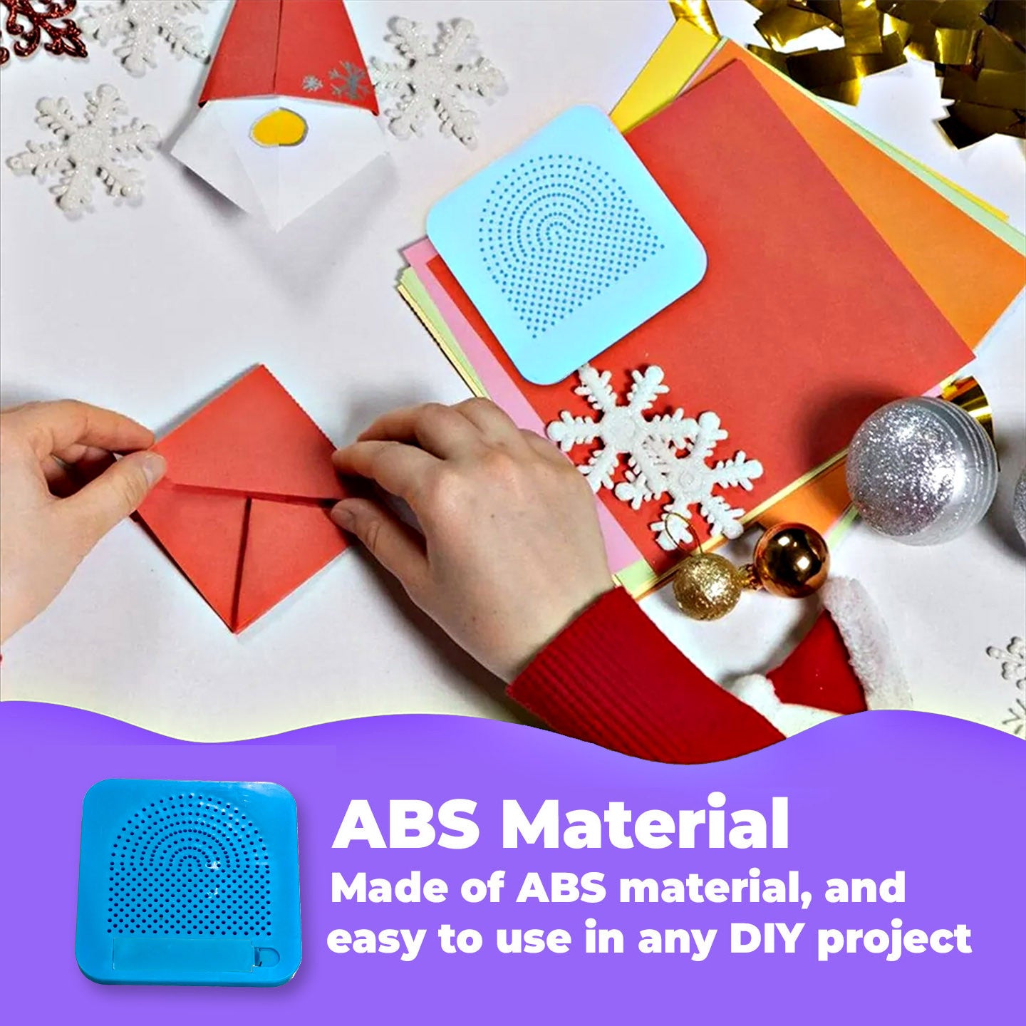 [WE-ARTS] Paper Quilling Curling & Husking Board with Pins (10.5 × 10.5 cm) Alat Quilling Kertas DIY Craft Tools