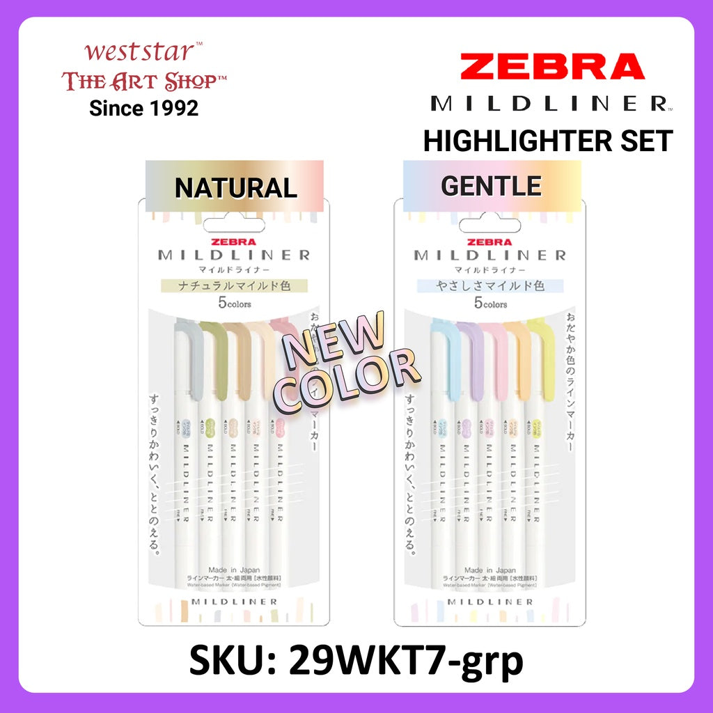 Zebra Mildliner Highlighter 2022 New color [Single, Set]