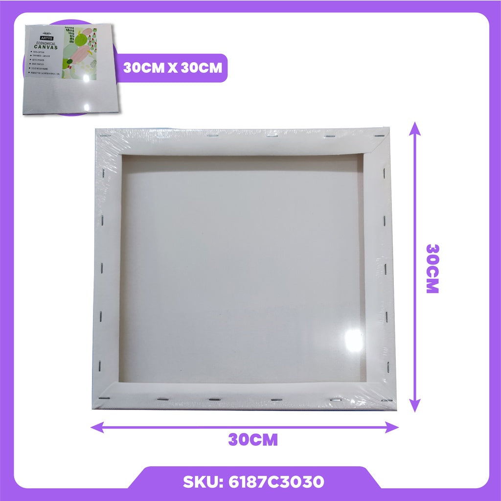 ARTYS ECO Stretched Canvas Painting Canvas Board (SQUARE)