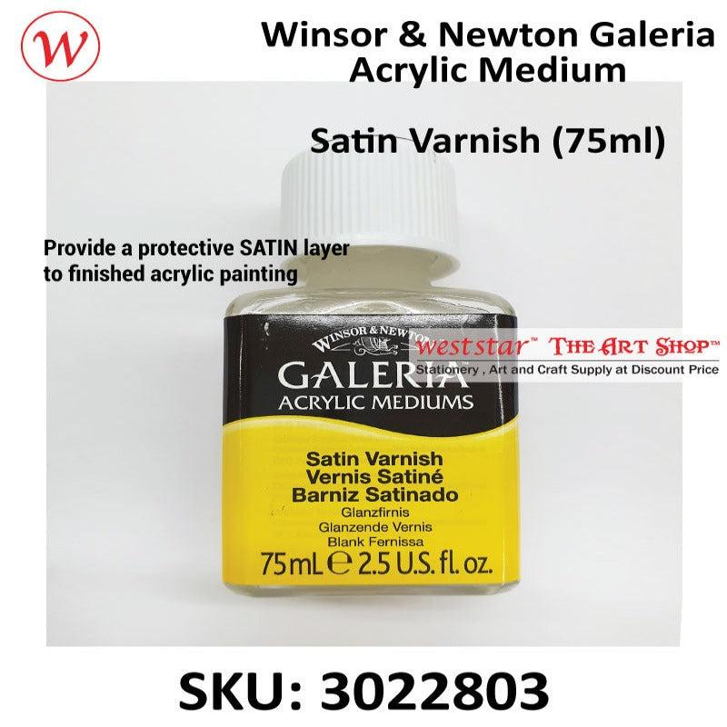 Winsor & Newton ACRYLIC MEDIUM  Varnish 75ml (GLOSS/MATT/SATIN)