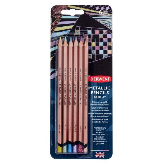 [WESTSTAR] Derwent Metallic Pencil Set Blister 6 colour