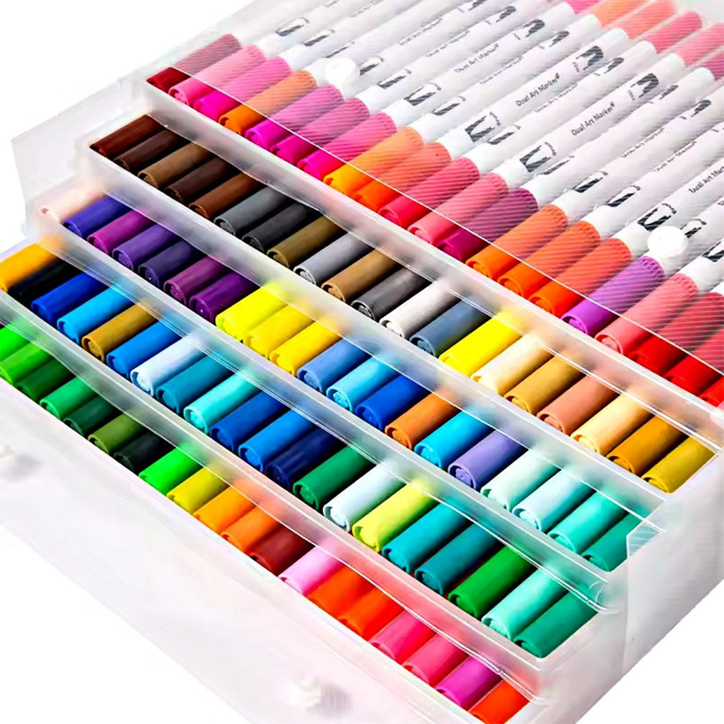 [WETAS] AW-008 Watercolour Marker Dual Tip Brush Pen Set Drawing Art Supplies Marker Pen Set Twin Tip Marker Pen Colour