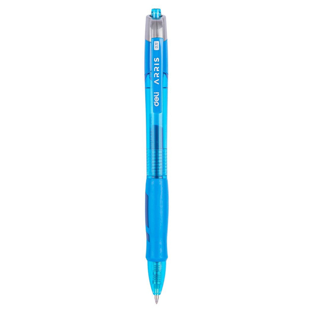 [WETAS] DELI EG08 ARRIS Gel Pen 0.5mm (BLUE / BLACK ) - Single pc