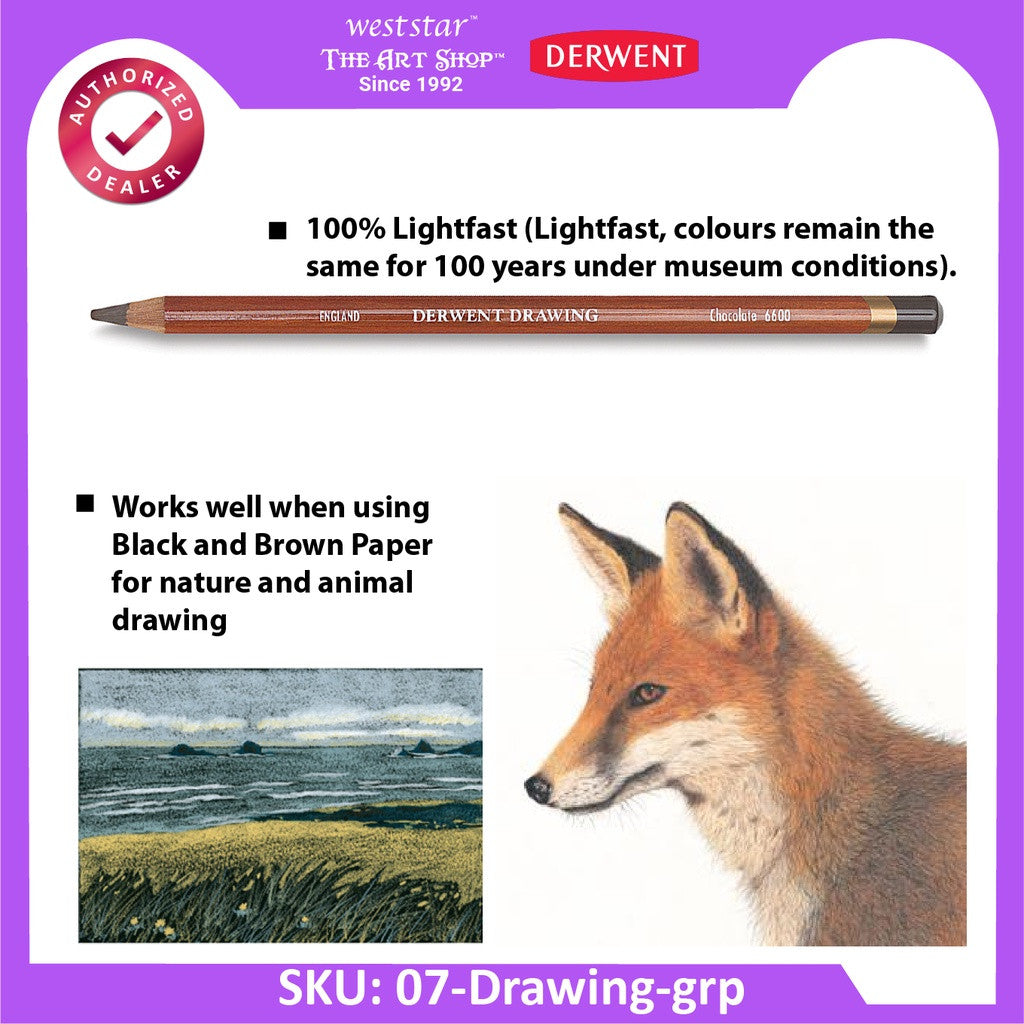 [WESTSTAR] Derwent Drawing Pencil  - Single Pc