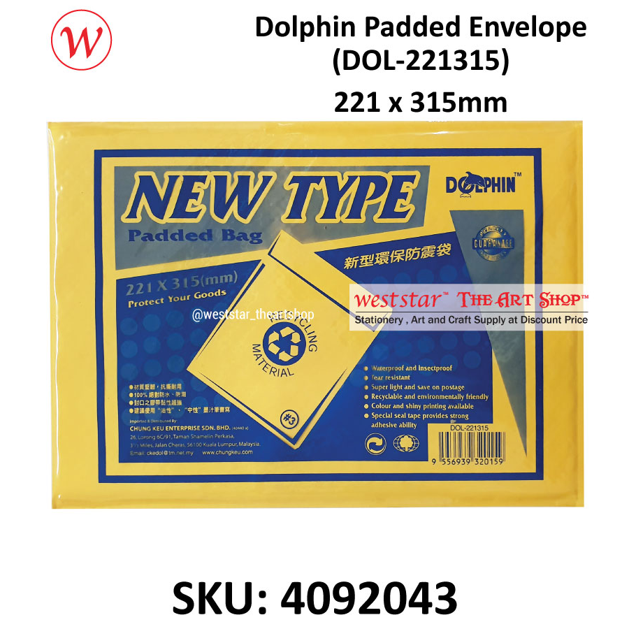 Dolphin Padded Envelope | Bubble Envelope