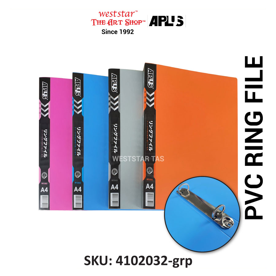 Weststar / The Art Shop | Buy A4 PVC Ring File, 2 Ring Binder (RF-3302 ...