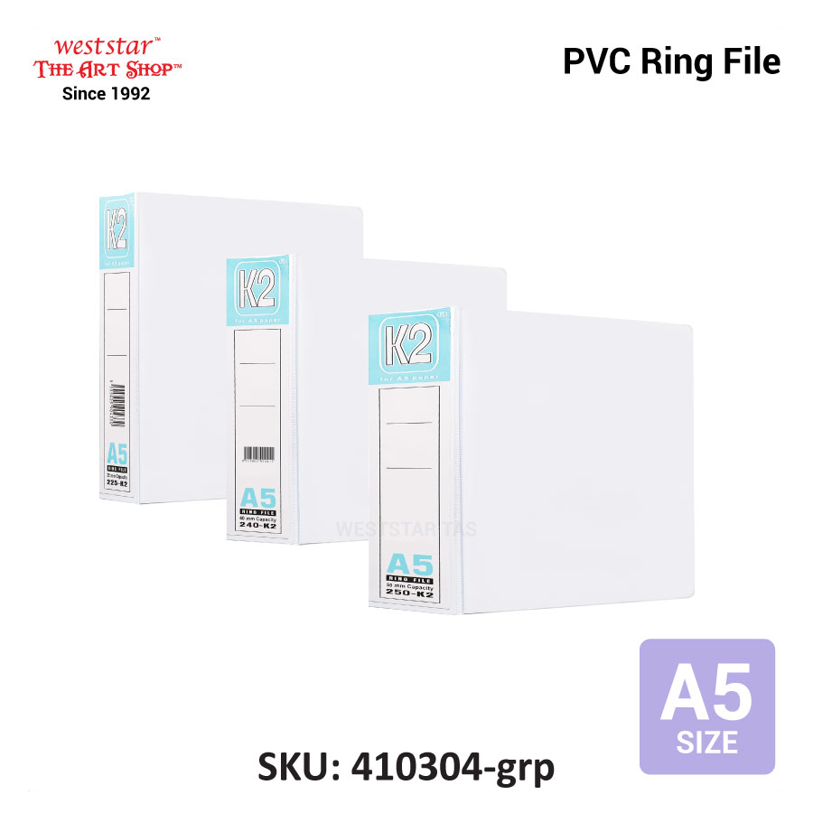 Weststar / The Art Shop | Buy A5 2D PVC Ring File A5 PVC Ring File 2D ...