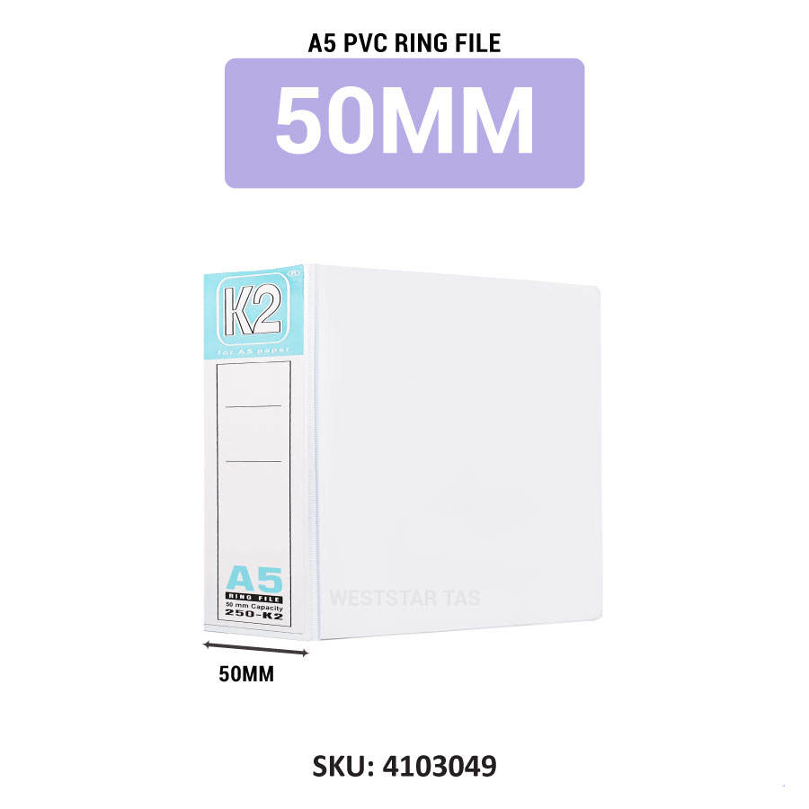 Weststar / The Art Shop | Buy A5 2D PVC Ring File A5 PVC Ring File 2D ...
