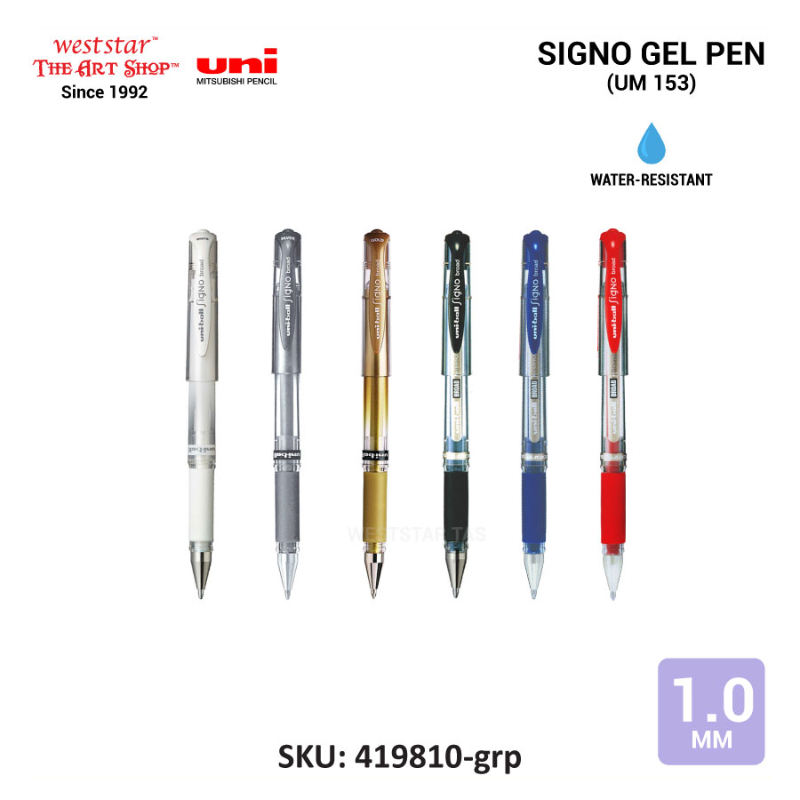 UNI-ball UM-153 Signo Gel Pen Uni Signo Gel Pen UM153 (Water-resistant) Broad Nib