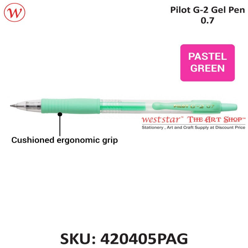 Pilot G2 Gel Pen, Pilot Retractable Gel Pen, Pilot G-2 Gel Pen 0.7 METALLIC / PASTEL COLOR