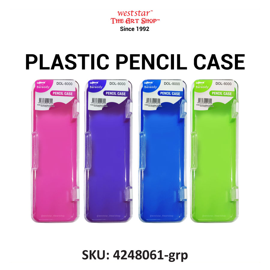 Dolphin Plastic Pencil Case (DOL-8000)