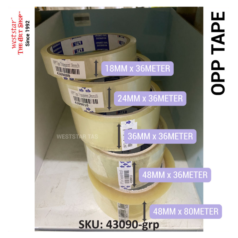 OPP Tape Transparent / Packaging Tape / Pita Pelekat