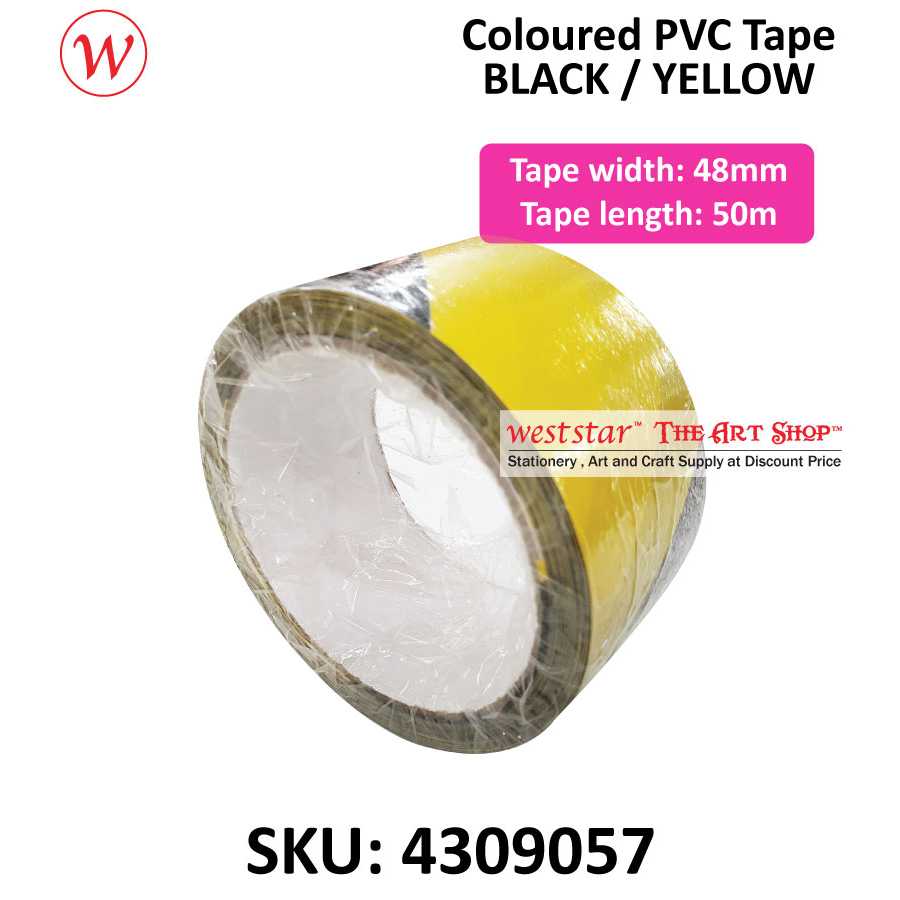 Coloured PVC Tape - 48mm x 50m