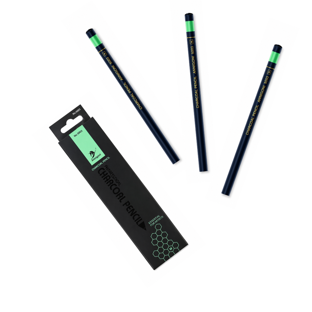 [WE-ARTS]  Charcoal Pencil Annigoni No.5003 Charcoal Pencil (Medium) -SINGLE PC