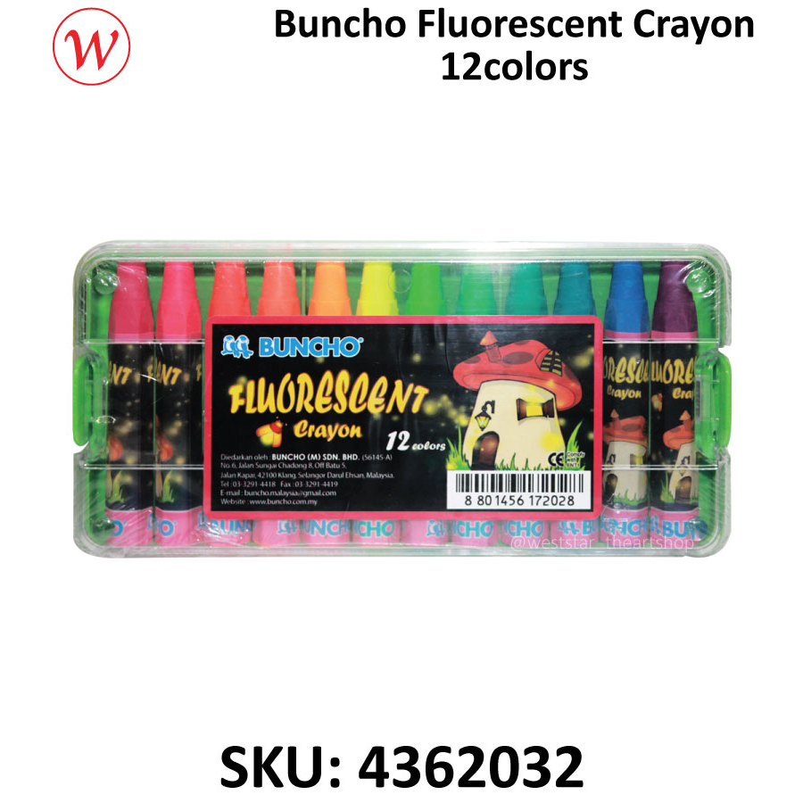 Buncho Flourescent Crayon 12colors
