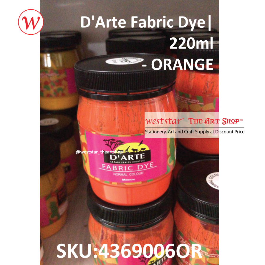 D'Arte Fabric Dye-220ml 16colors