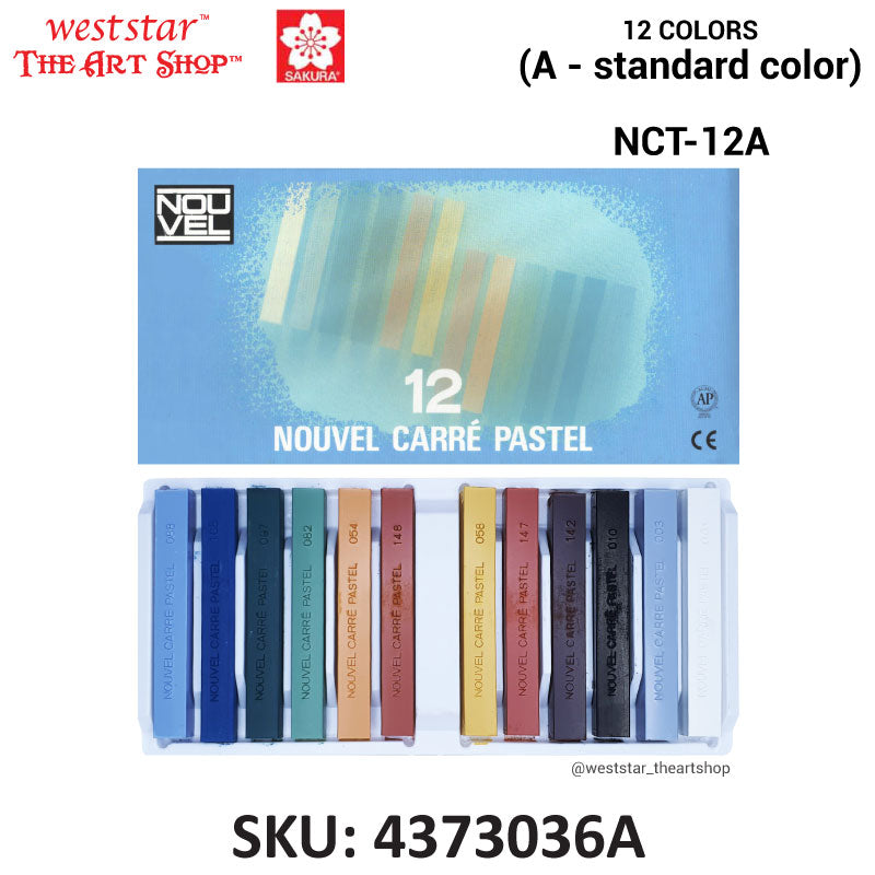 Sakura Nouvel Carre Pastel , Soft Pastel | 12 Colors