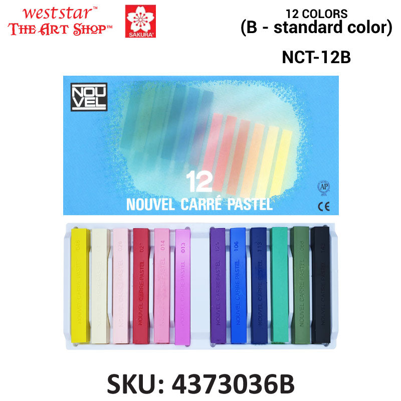 Sakura Nouvel Carre Pastel , Soft Pastel | 12 Colors