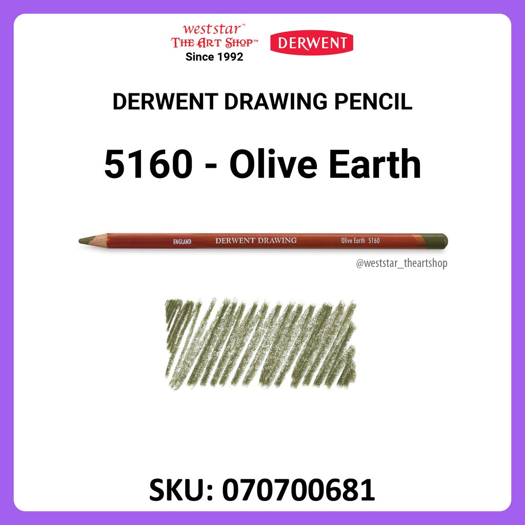 [WESTSTAR] Derwent Drawing Pencil  - Single Pc