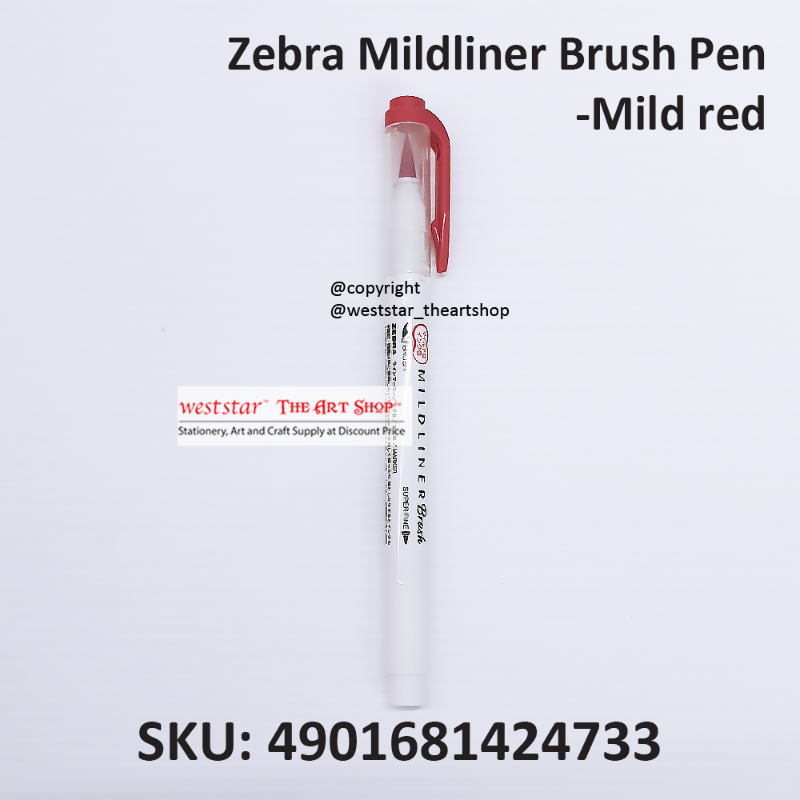 Zebra Mildliner Brush Pen Marker, Brush Marker Twin Tip, Double-Sided Marker, Super Fine Marker