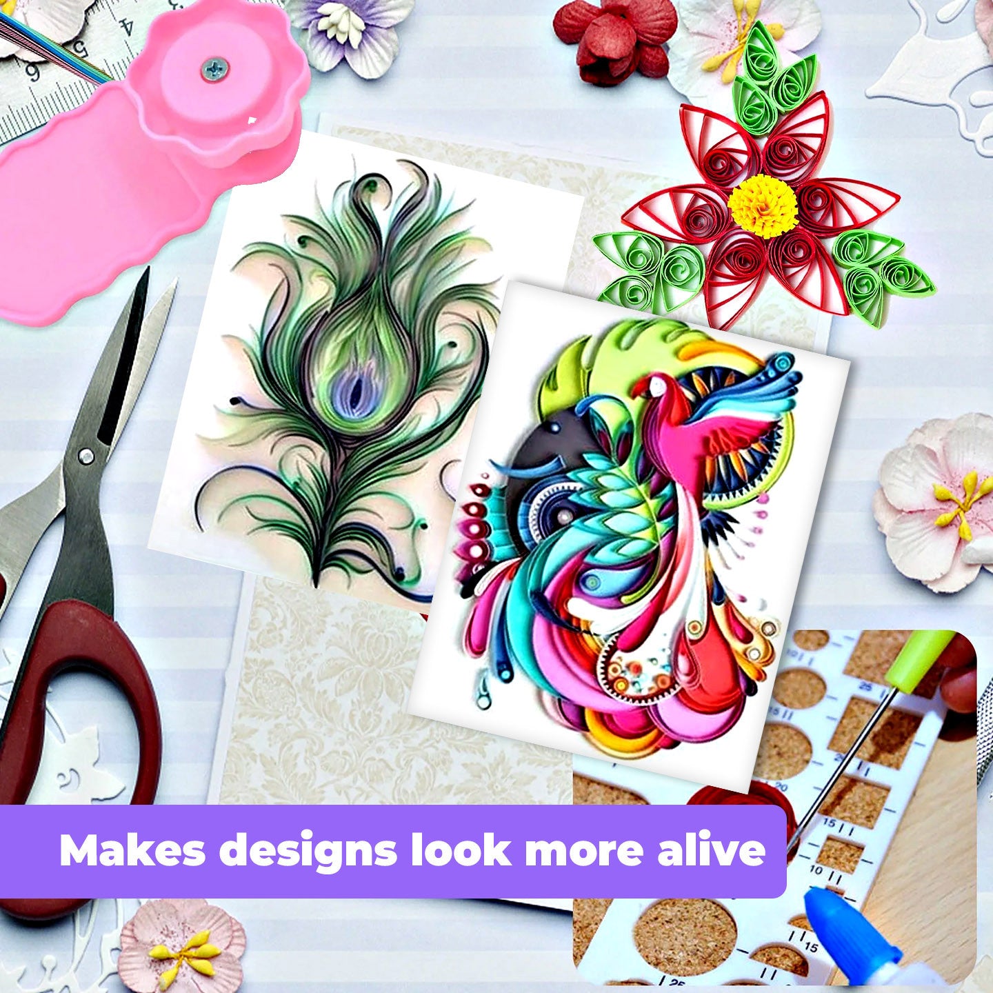 [WE-ARTS] Paper Quilling Crimper Tool (Wave Pattern) Quilling Tools Alat Quilling Kertas DIY Craft Tools