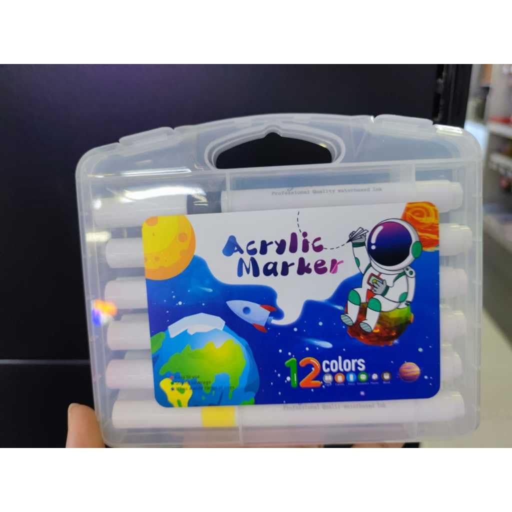 ARTYS Acrylic Marker Set Students Acrylic Paint Marker Arcylic Marker Drawing Painting 12/24/36/48/60/80colour