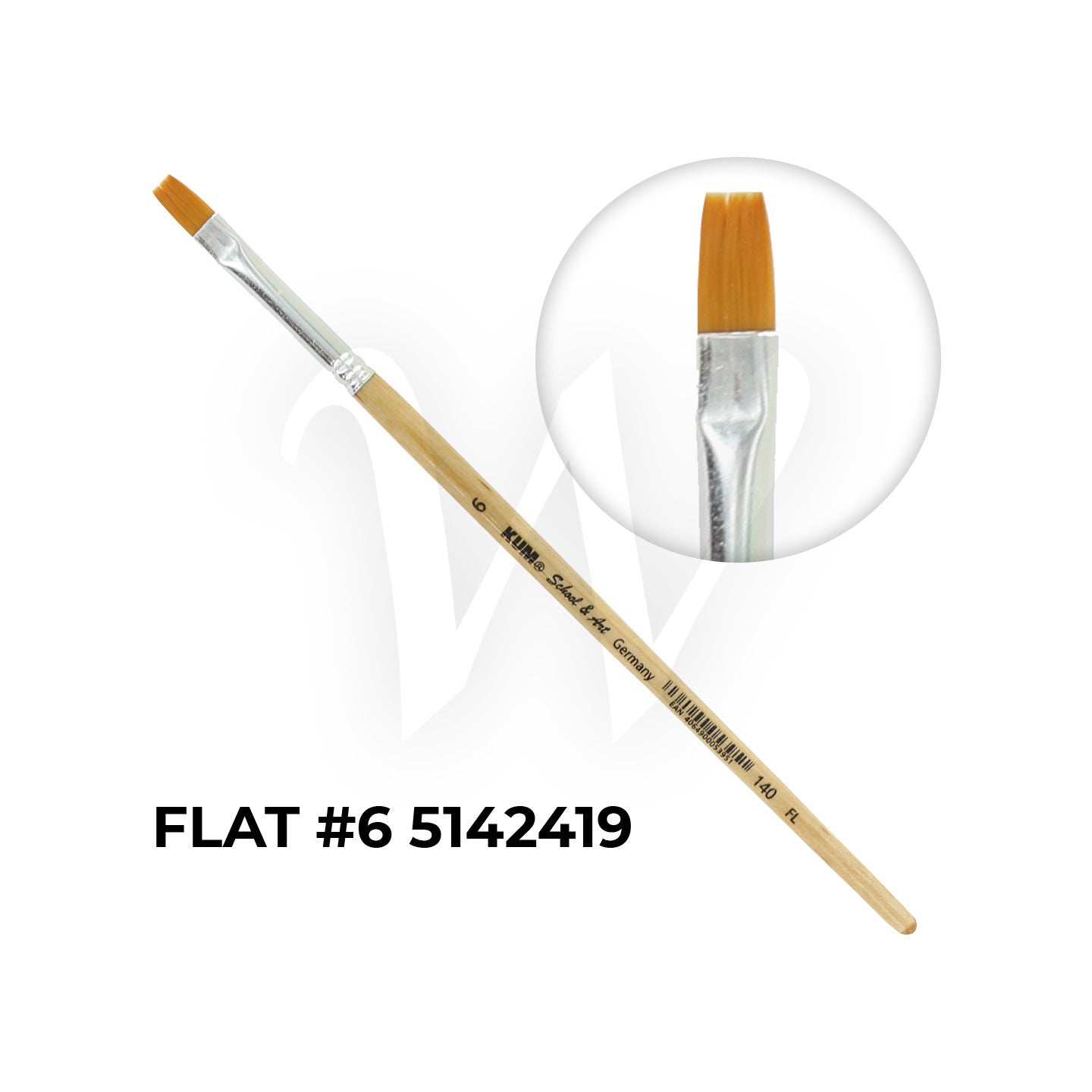 [WESTSTAR] KUM® SCHOOL & ART Brush Set (FLAT)